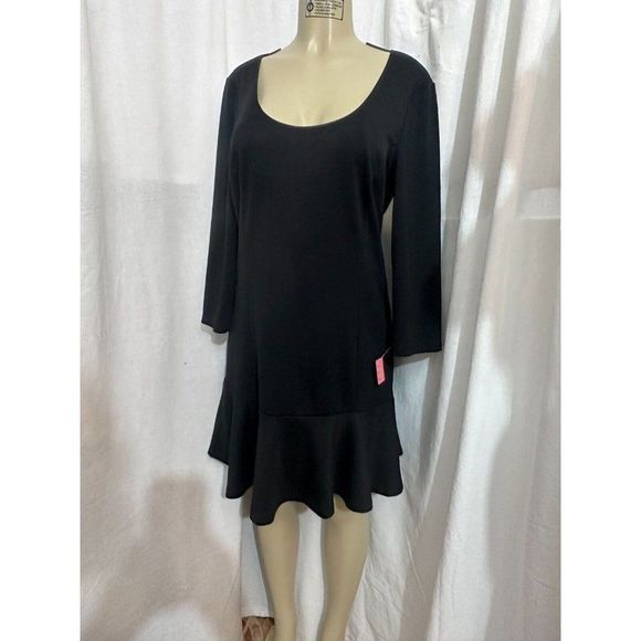 Juicy Couture Drop Waist Little Black Stretch  Dress Size XL #1172 - Picture 13 of 16